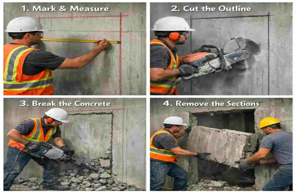 How to Cut a Concrete Wall for a Door: A Simple Guide How to Cut a Concrete Wall for a Door:
