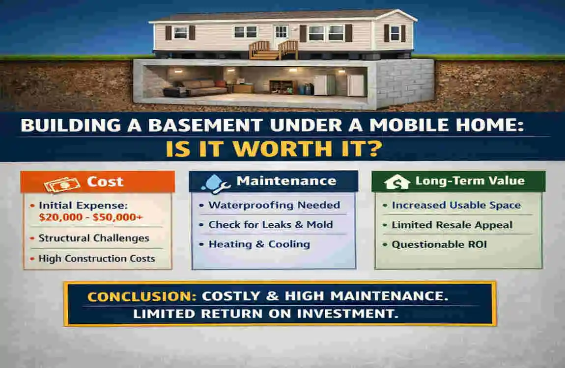 Can You Build a Basement Under a Mobile Home?