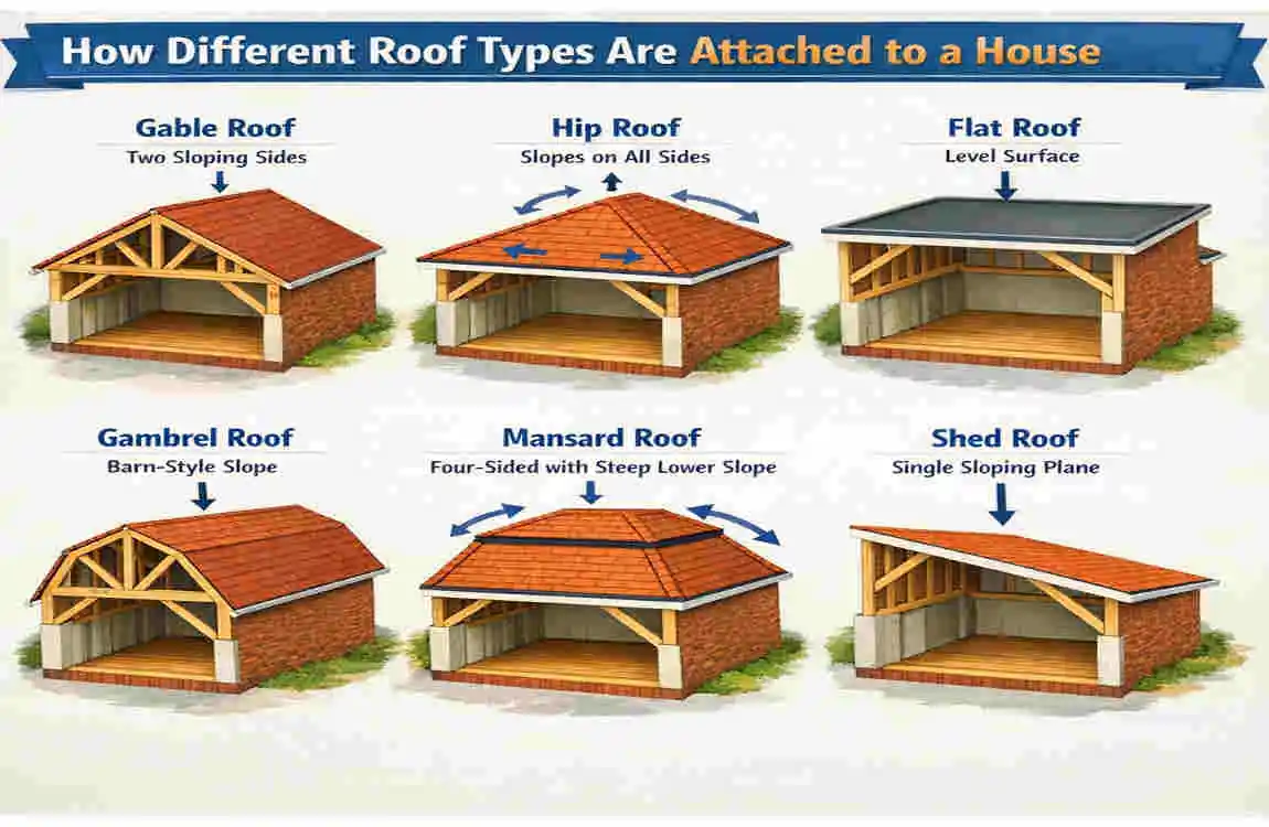 How Is a Roof Attached to a House?