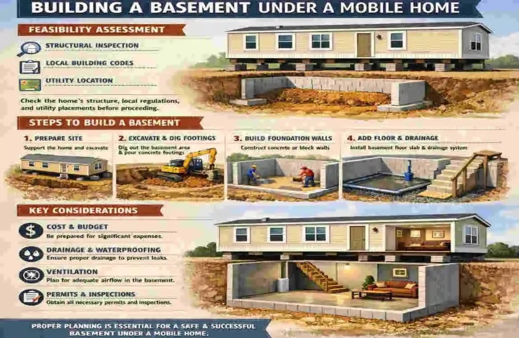 Can You Build a Basement Under a Mobile Home?