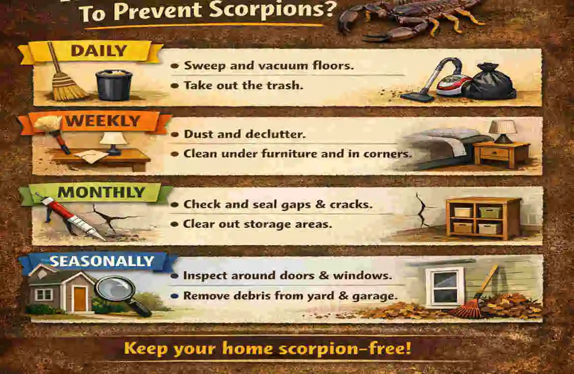 what attracts scorpions to your house cleaning tips