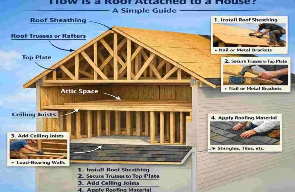 How Is a Roof Attached to a House?