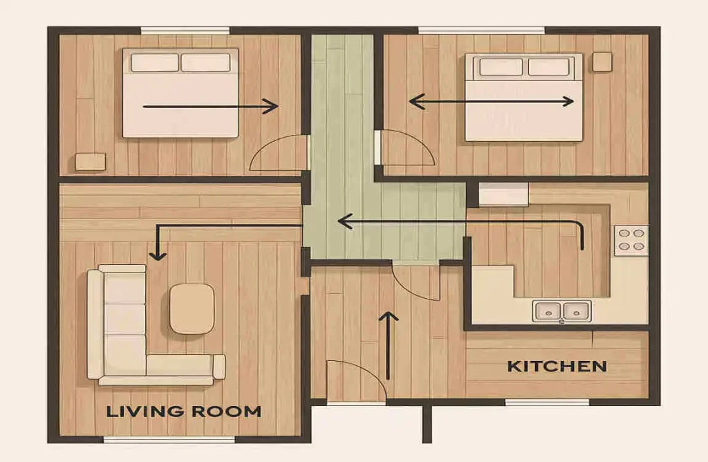 Which Direction to Lay Vinyl Plank Flooring in Multiple Rooms of Your House? Which Direction to Lay Vinyl Plank Flooring in Multiple Rooms of Your House?