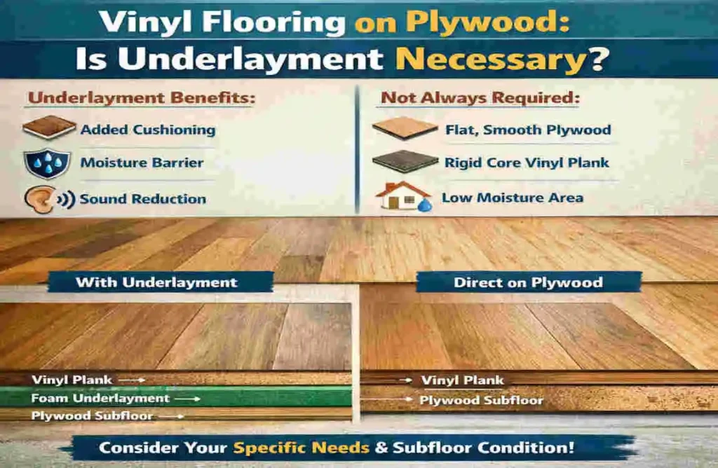 do i need underlayment for vinyl flooring on plywood