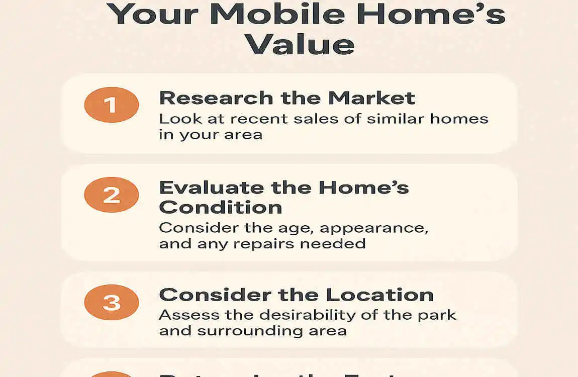 how to find value of mobile home