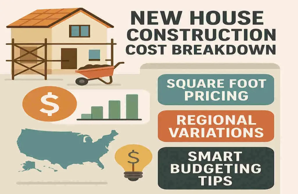 New House Construction Cost Breakdown: Square Foot Pricing, Regional Variations & Smart Budgeting Tips