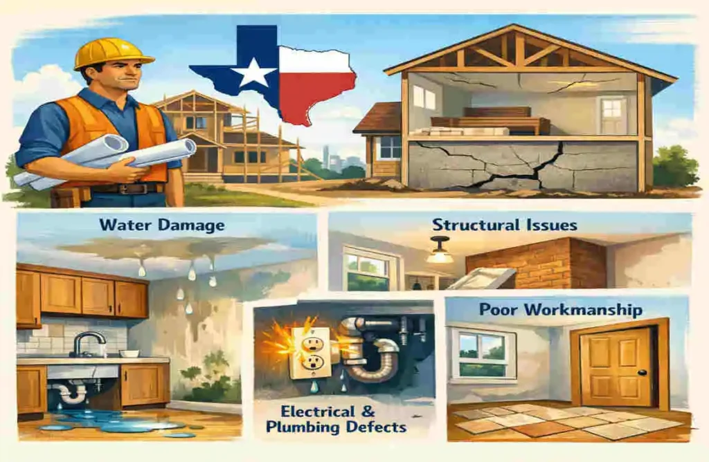 how long is a home builder responsible for defects in texas