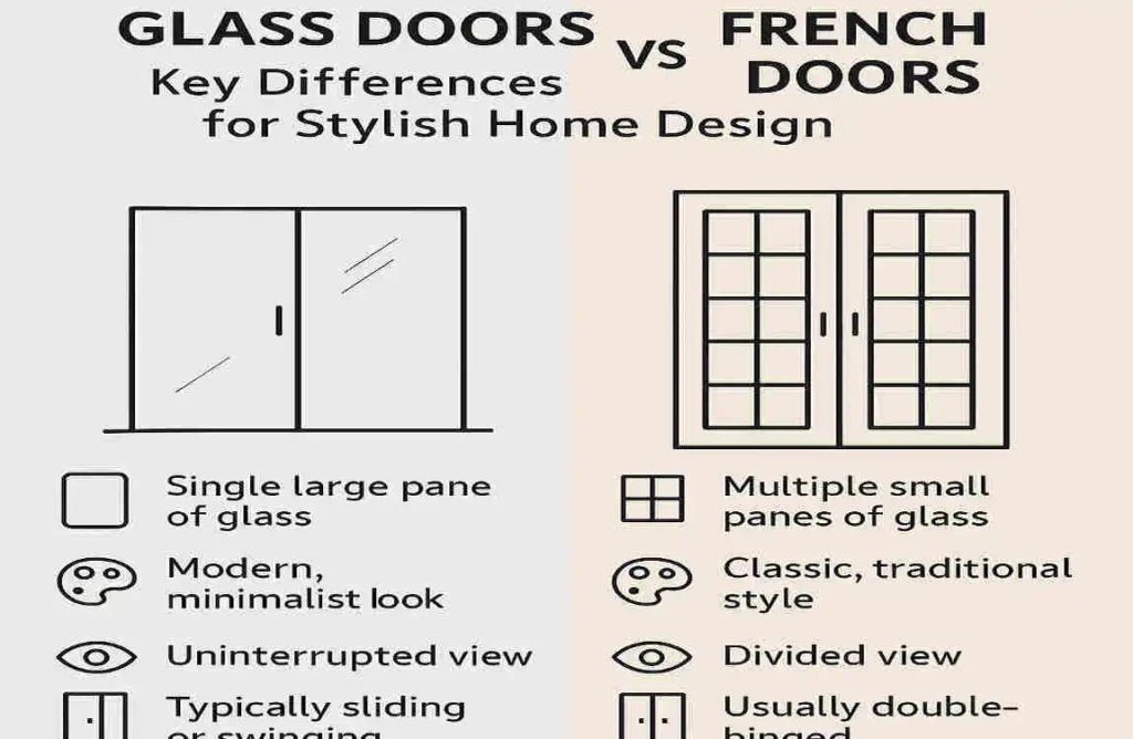 Glass Doors vs French Doors: Key Differences for Stylish Home Design