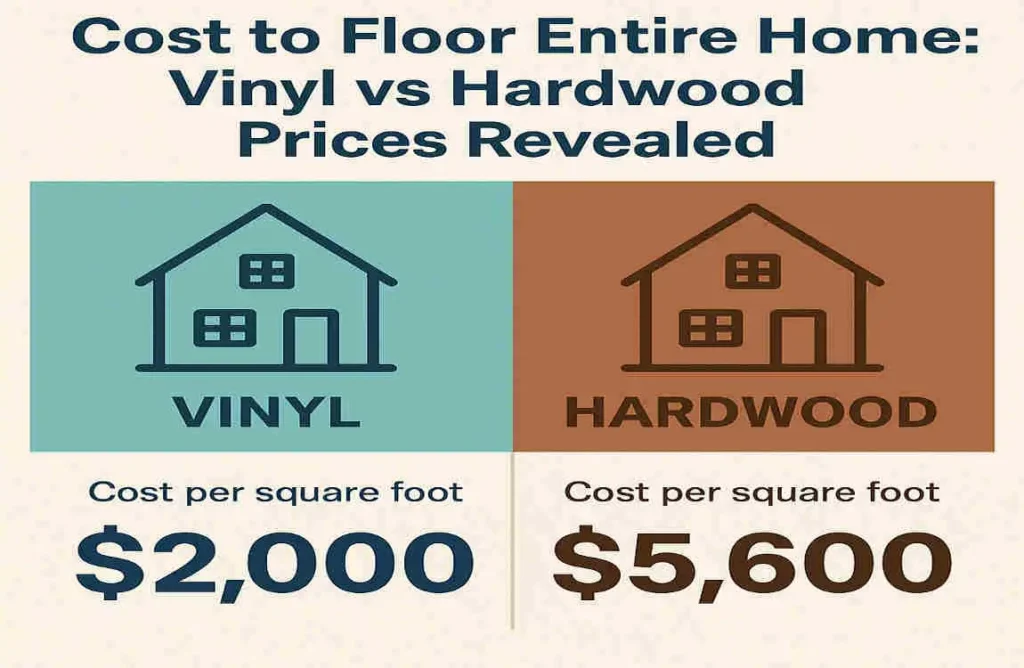 Cost to Floor Entire Home: Vinyl vs Hardwood Prices Revealed