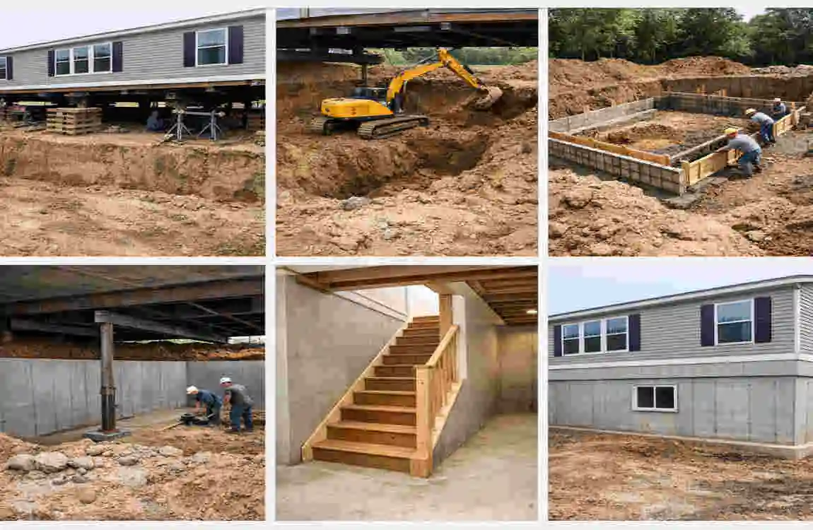 Can You Add a Basement to a Manufactured Home?