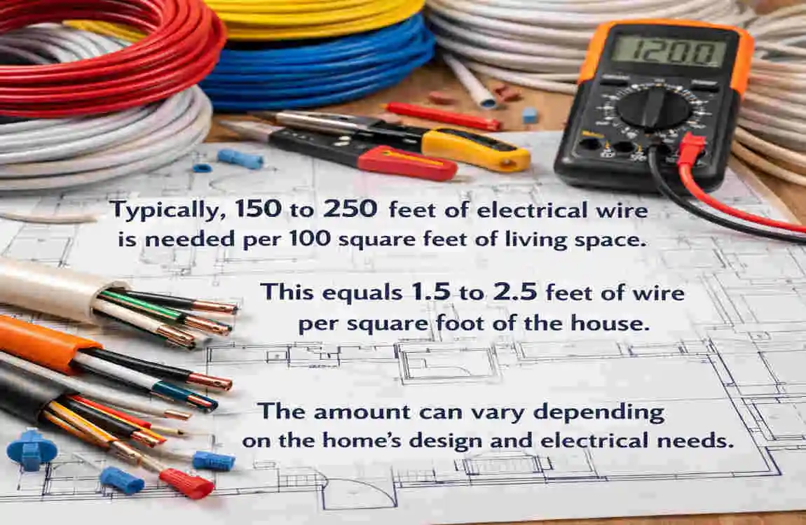 How Much Wire Does a House Need Per Square Foot?