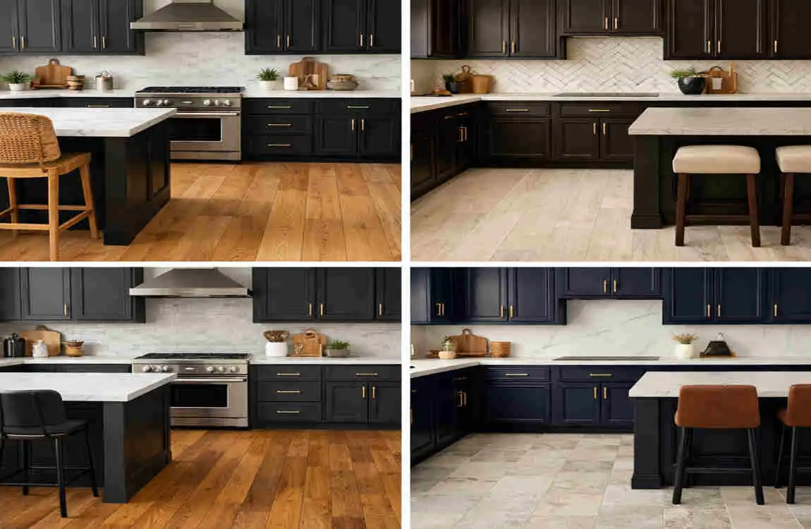 What Color Flooring Goes With Dark Cabinets?