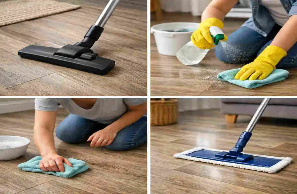 how do you clean vinyl plank flooring