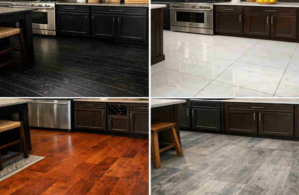 What Color Flooring Goes With Dark Cabinets?