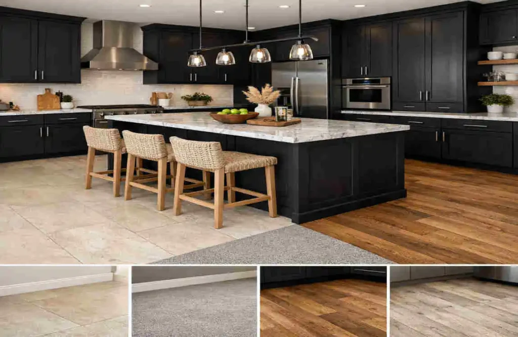 What Color Flooring Goes With Dark Cabinets?