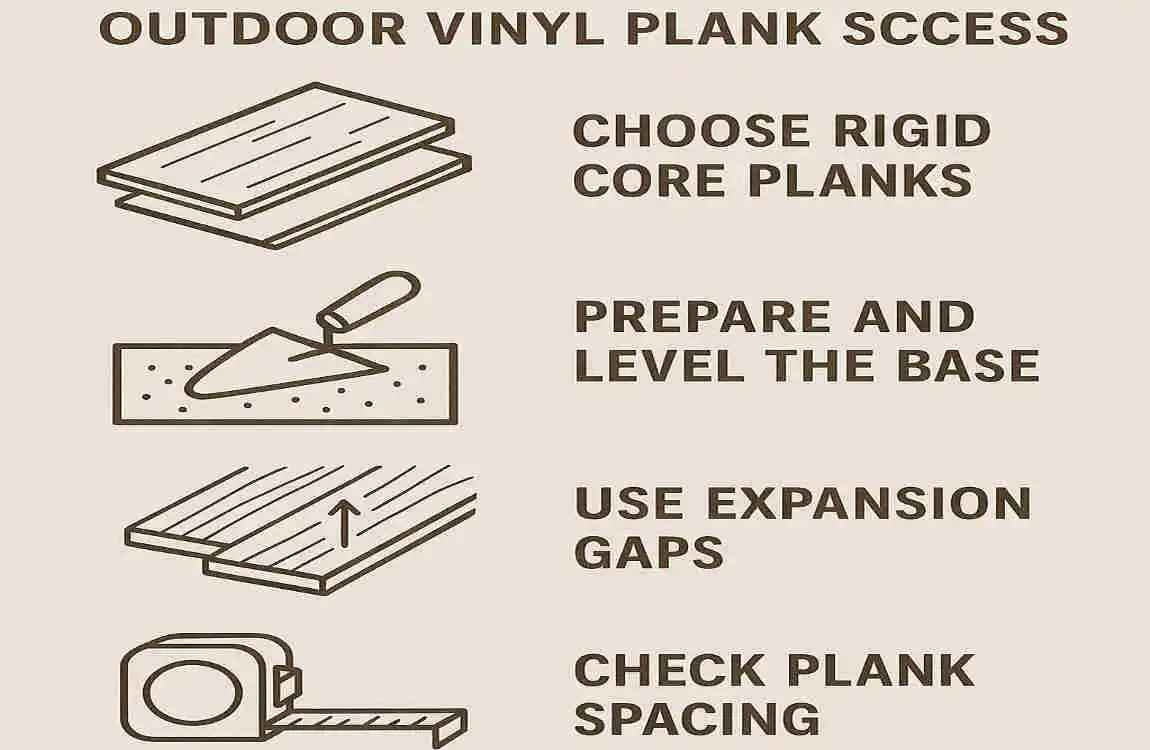 can vinyl plank flooring be used outside