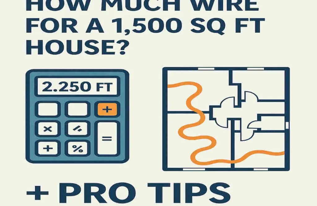 How Much Wire for a 1,500 Sq Ft House? Calculator Reveals 2,250 Ft Exact Amount + Pro Tips