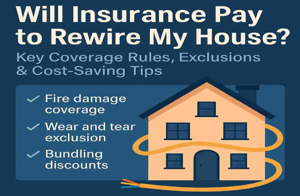 Will Insurance Pay to Rewire My House? Key Coverage Rules, Exclusions & Cost-Saving Tips Will Insurance Pay to Rewire My House? Key Coverage Rules, Exclusions & Cost-Saving Tips
