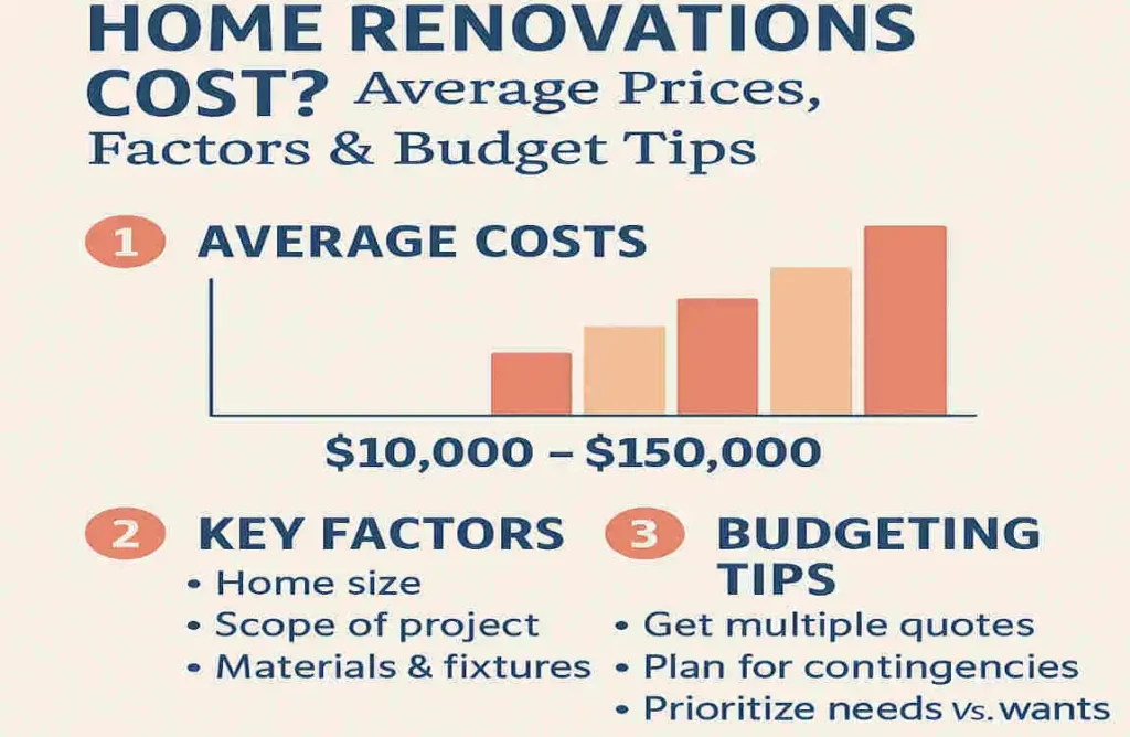 How Much Do Home Renovations Cost? Average Prices, Factors & Budget Tips