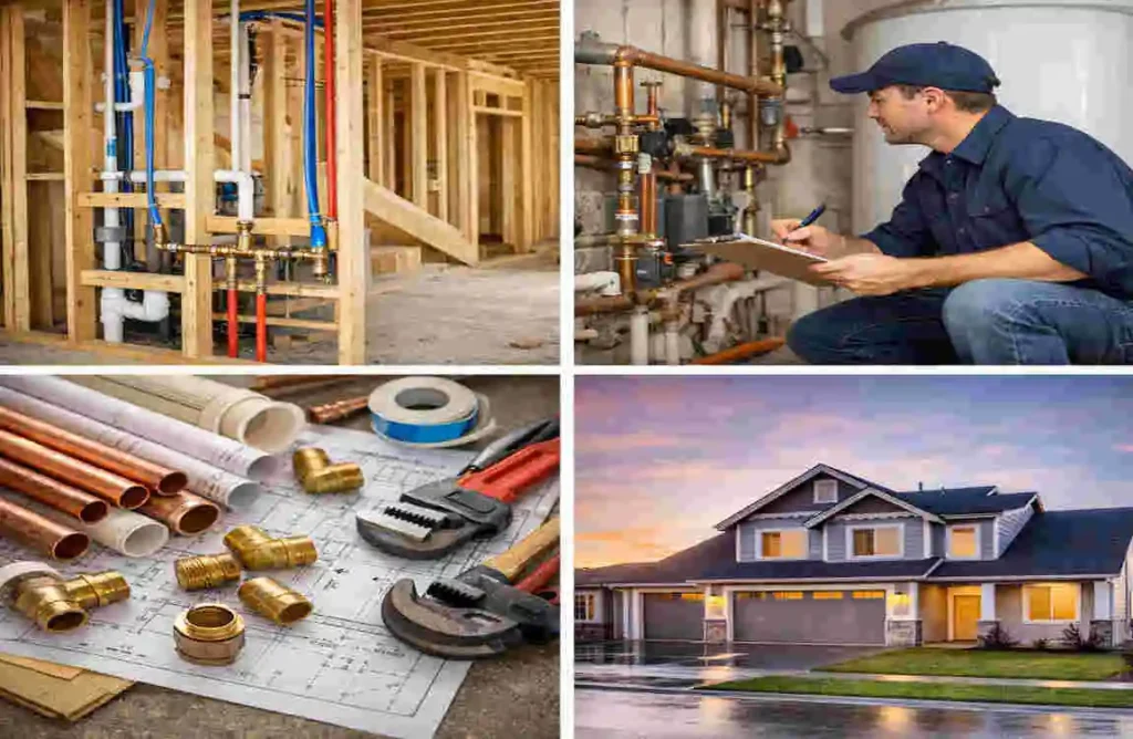 what is the average cost of plumbing a new home
