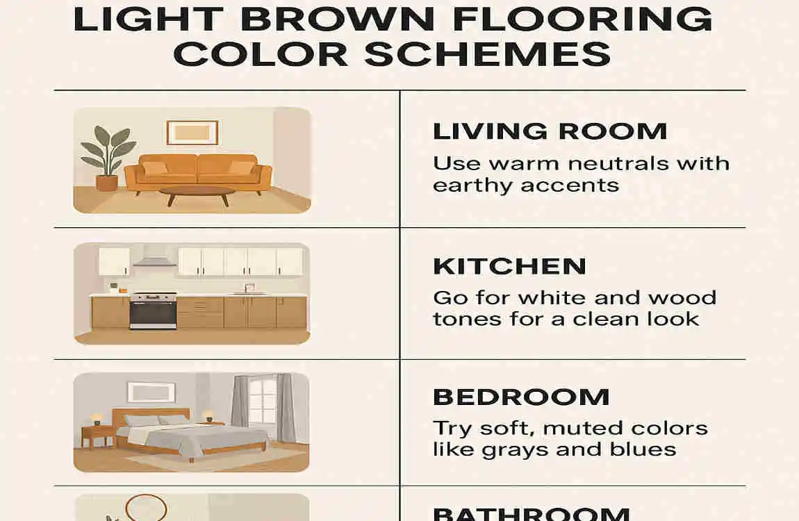 light brown flooring goes with what color walls
