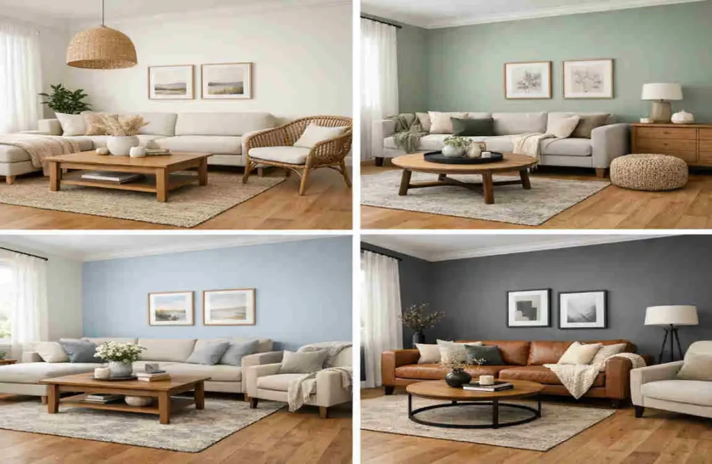 light brown flooring goes with what color walls