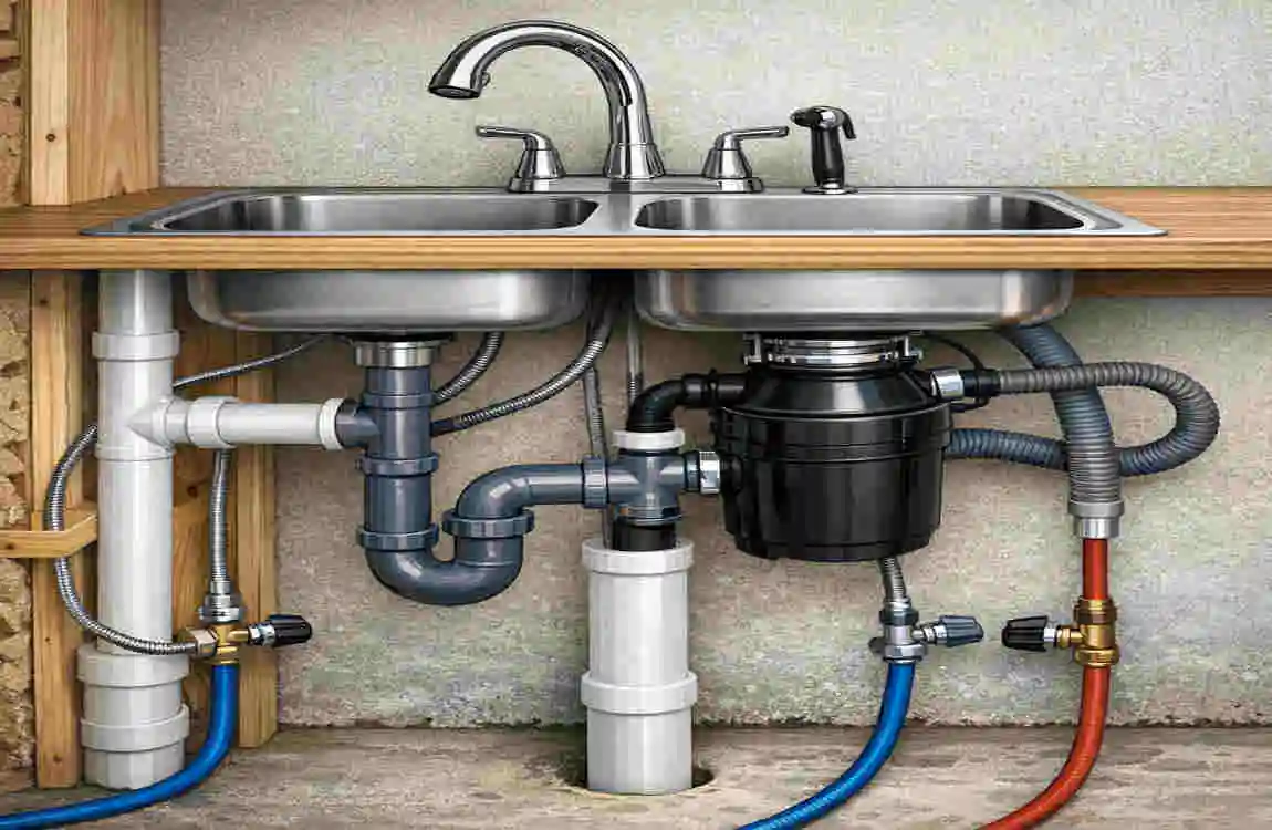 How to Install Pipes Under a Kitchen Sink