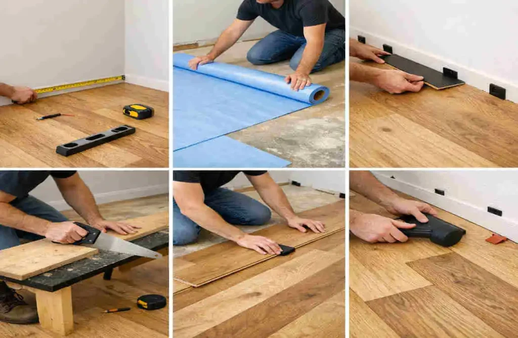 where to start when laying laminate flooring