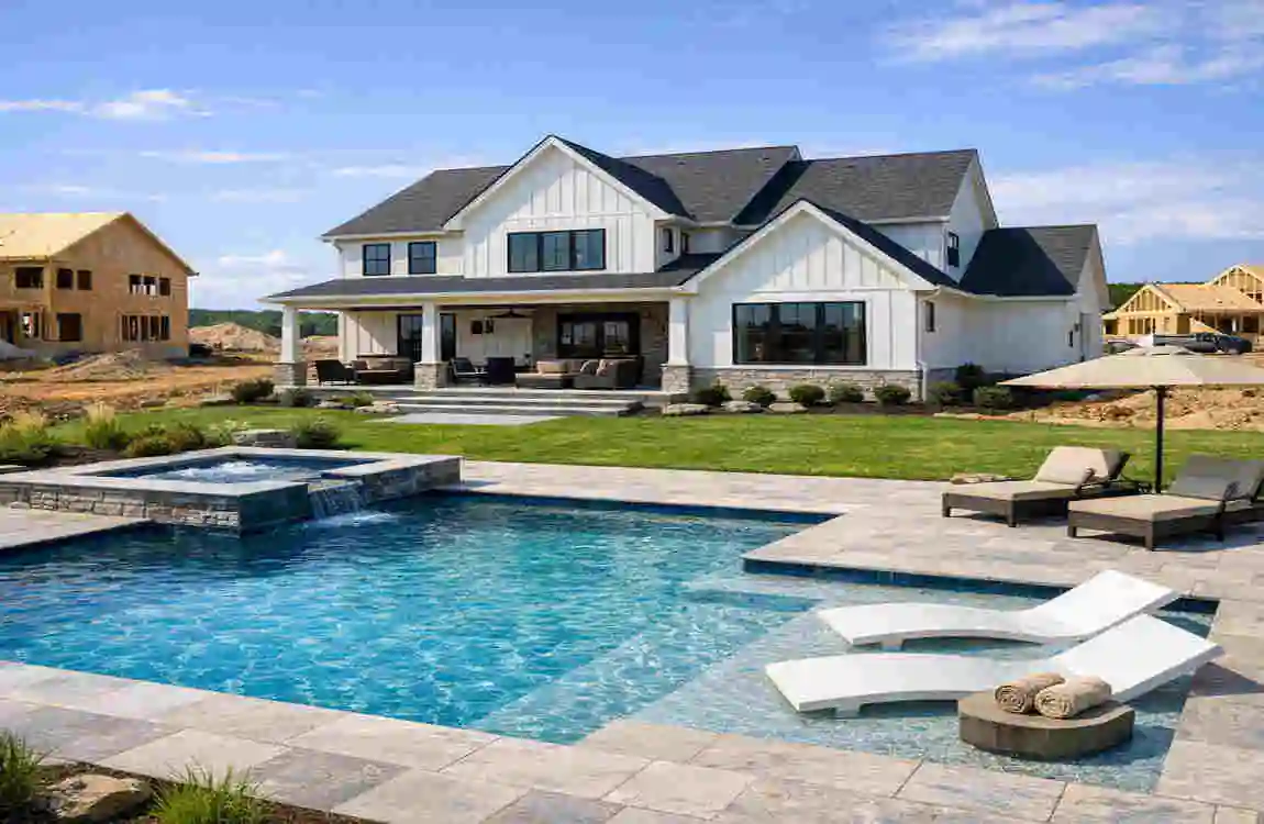 can you add a pool to a new construction home