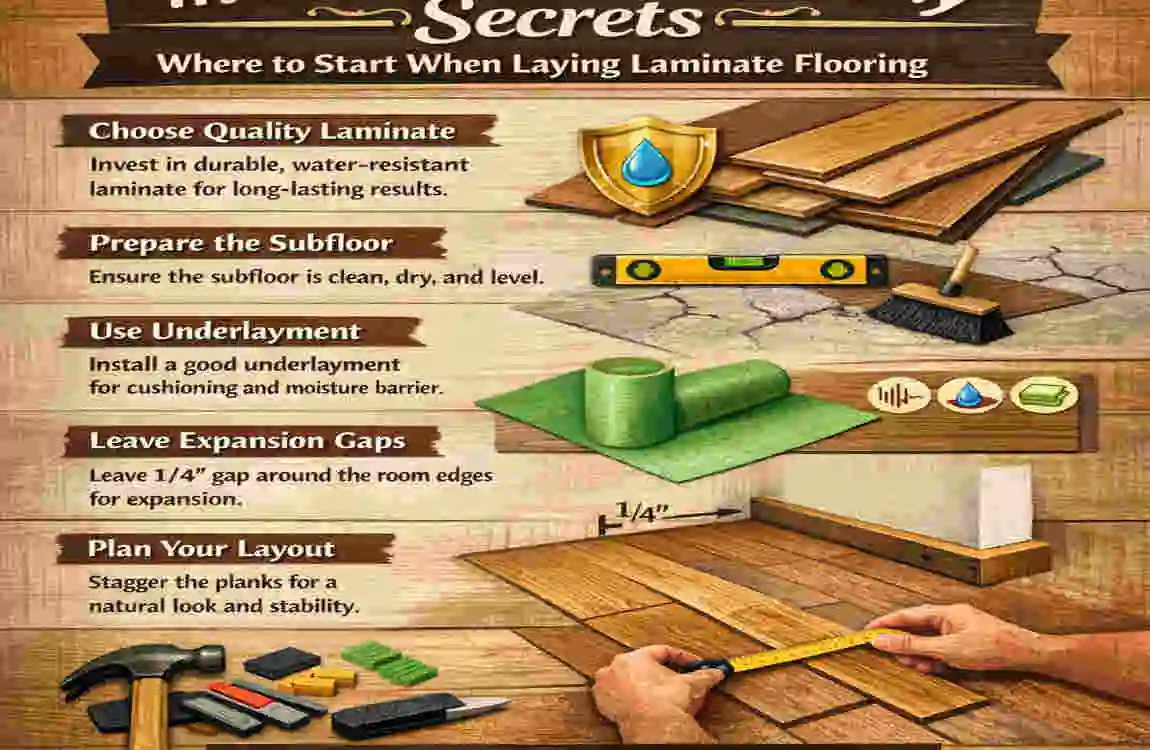 Where to Start When Laying Laminate Flooring