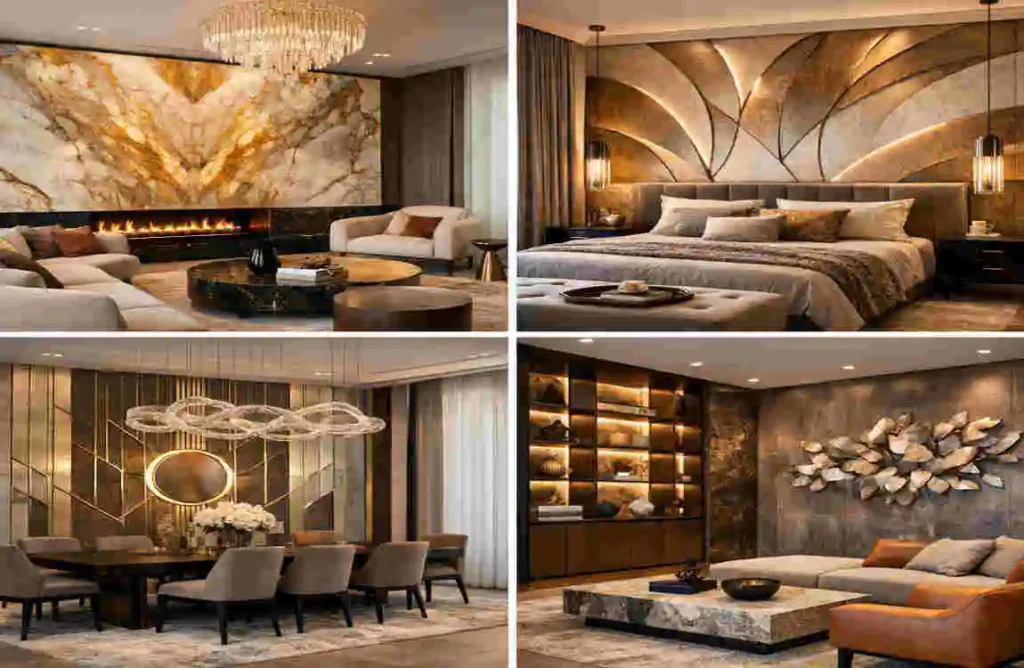 Elevate Your House with Luxury Wall Designs in Home: Trending Styles & Tips Luxury wall design in home