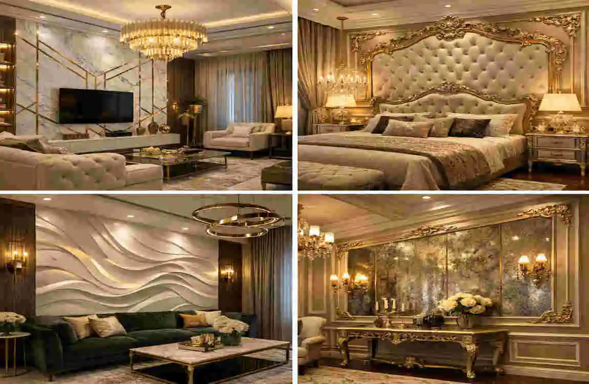 Luxury wall design in home