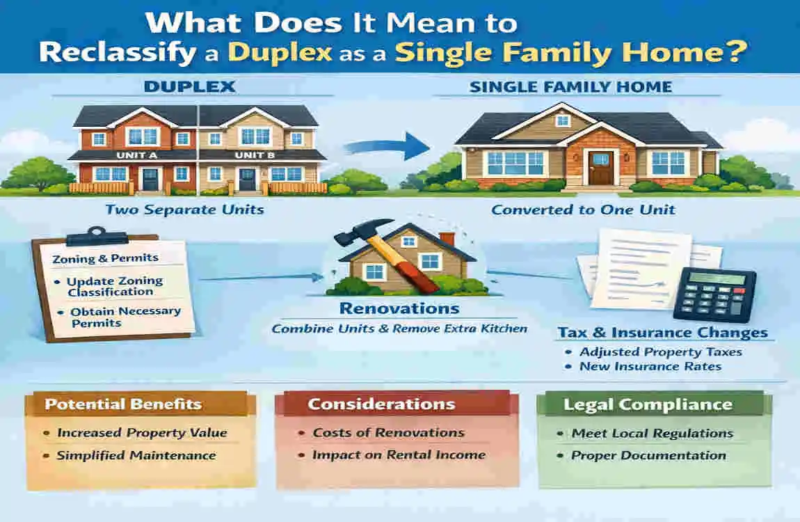 What Does It Mean to Reclassify a Duplex as a Single-Family Home?