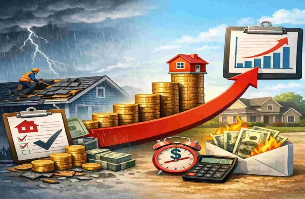 does home insurance go up after a roof claim