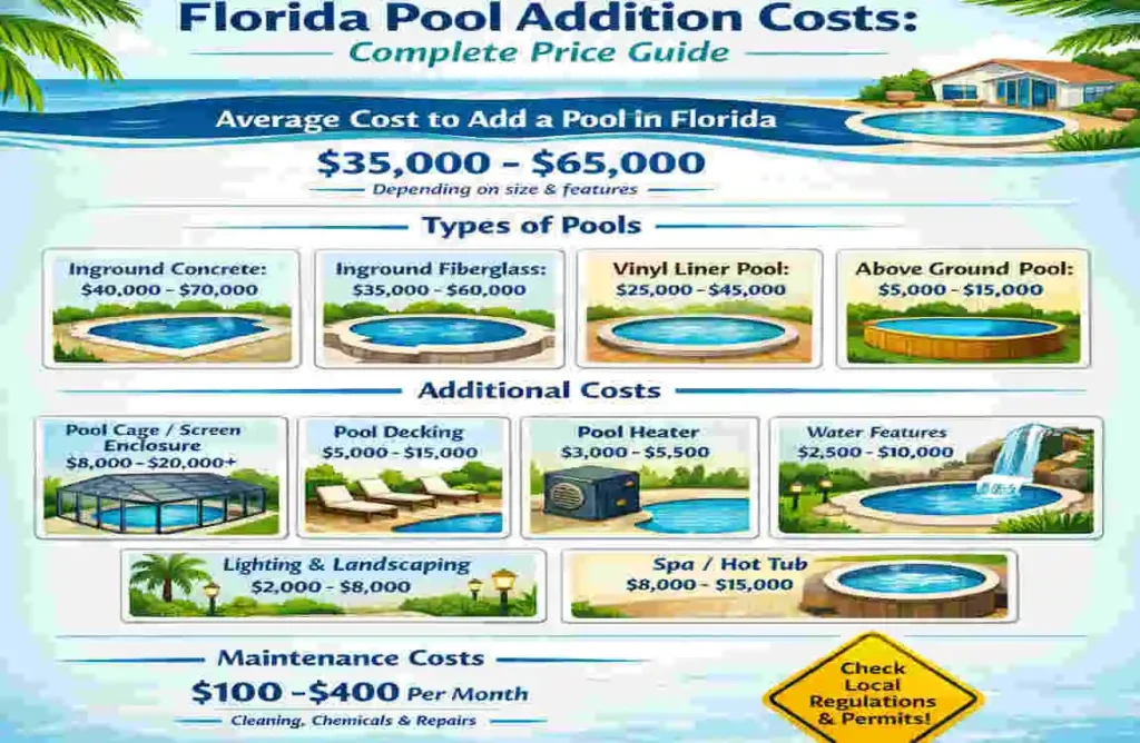 Florida Pool Addition House Costs: Complete Price Guide