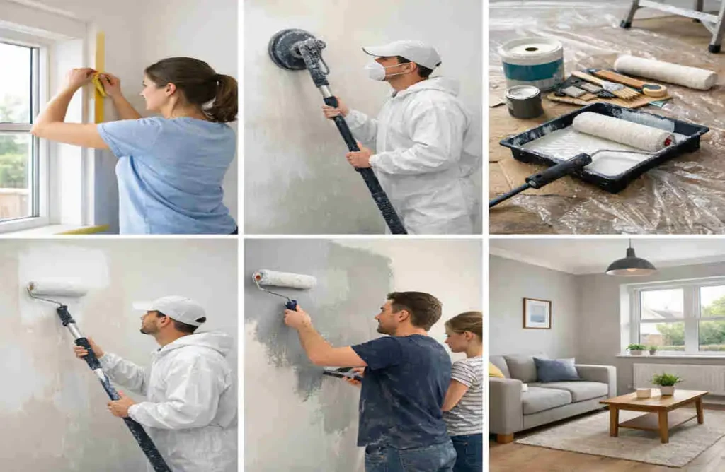 how to paint a new house interior in uk