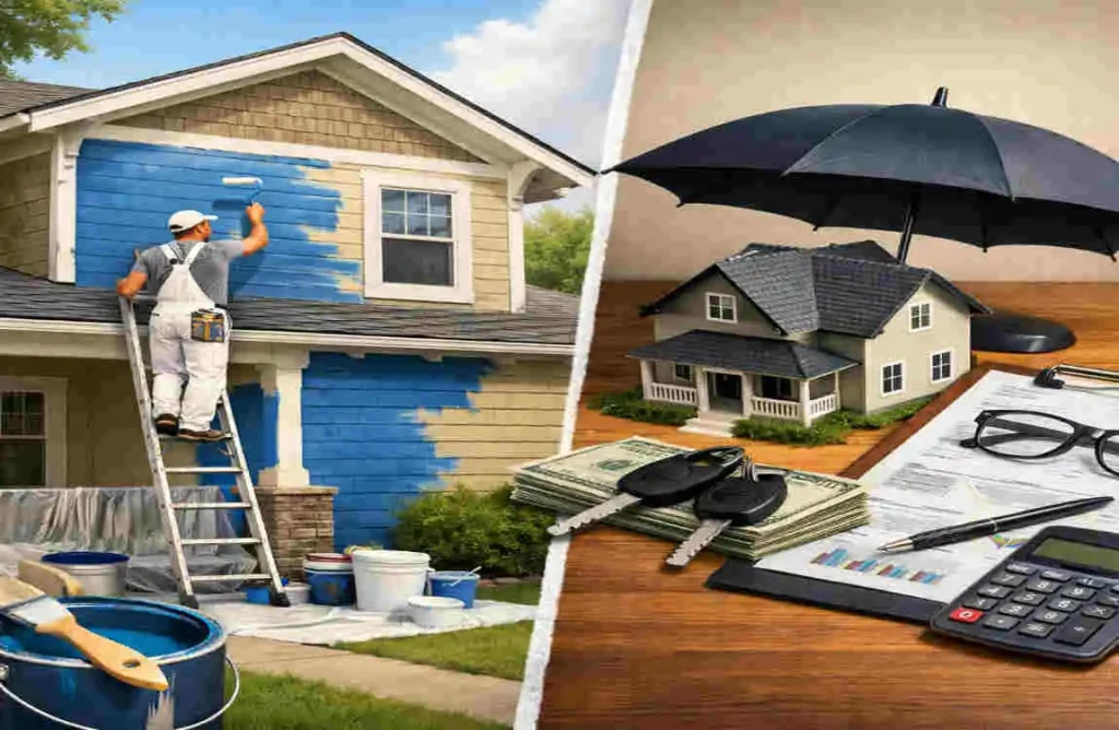 does home insurance cover exterior painting