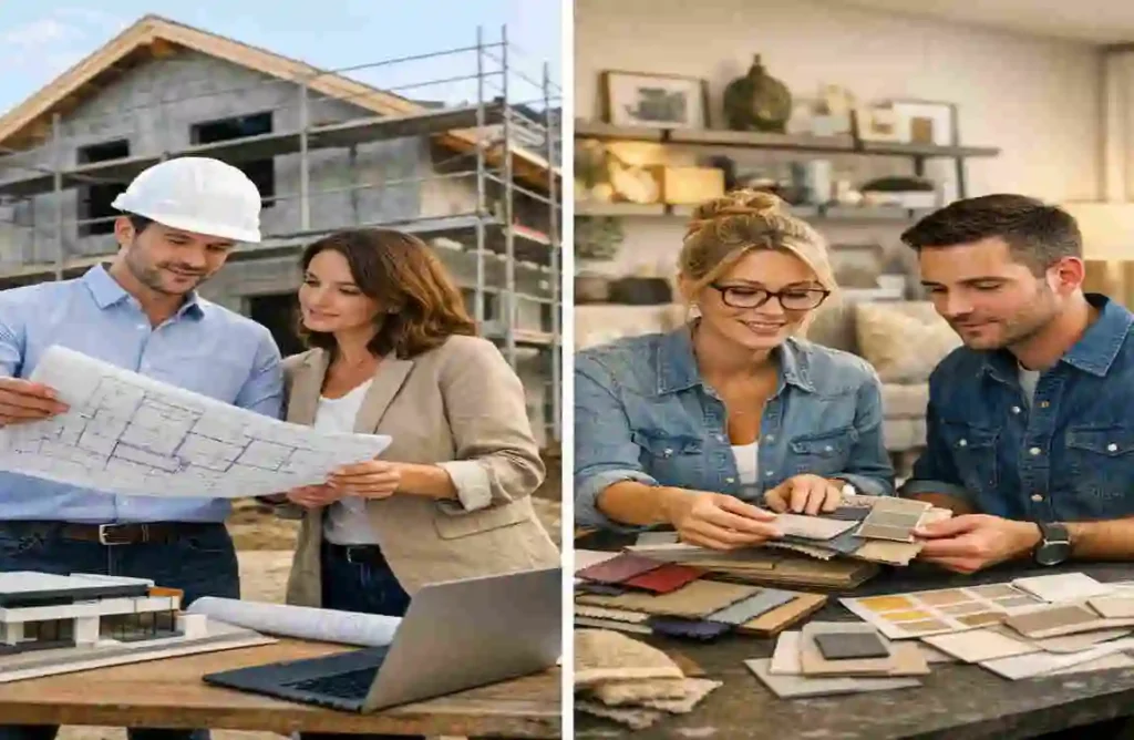 What the difference between architect and interior design