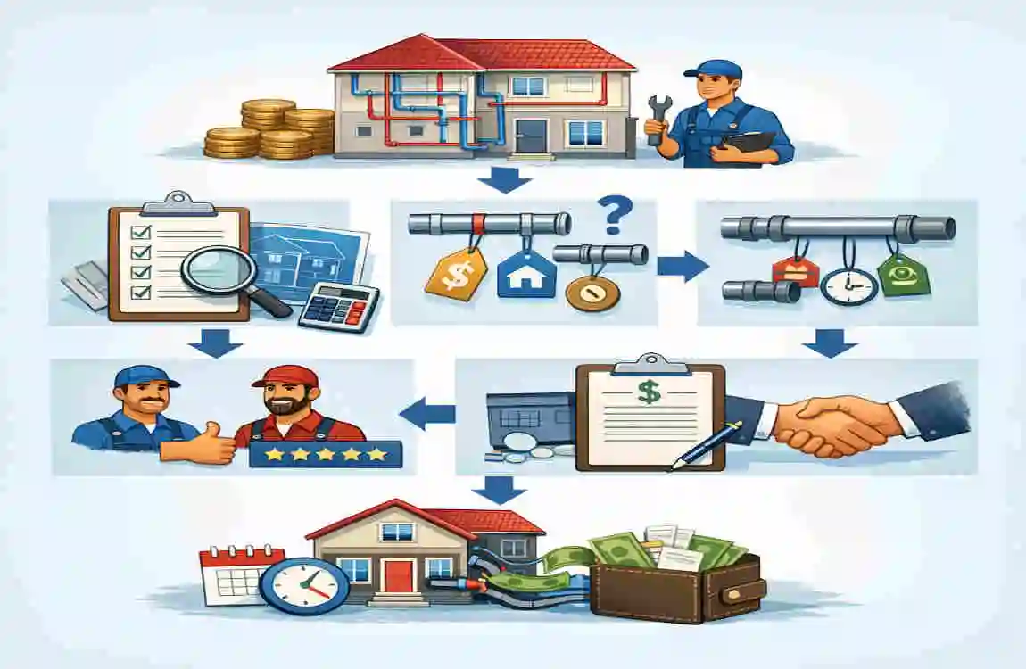 How Much to Re-Plumb a House