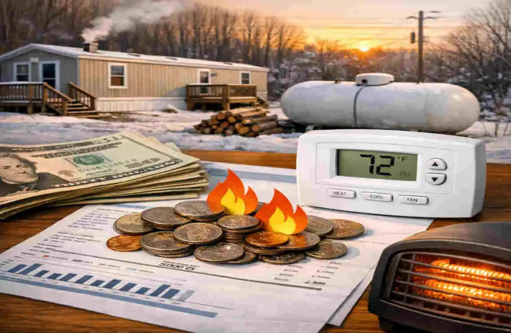 how much does it cost to heat a mobile home