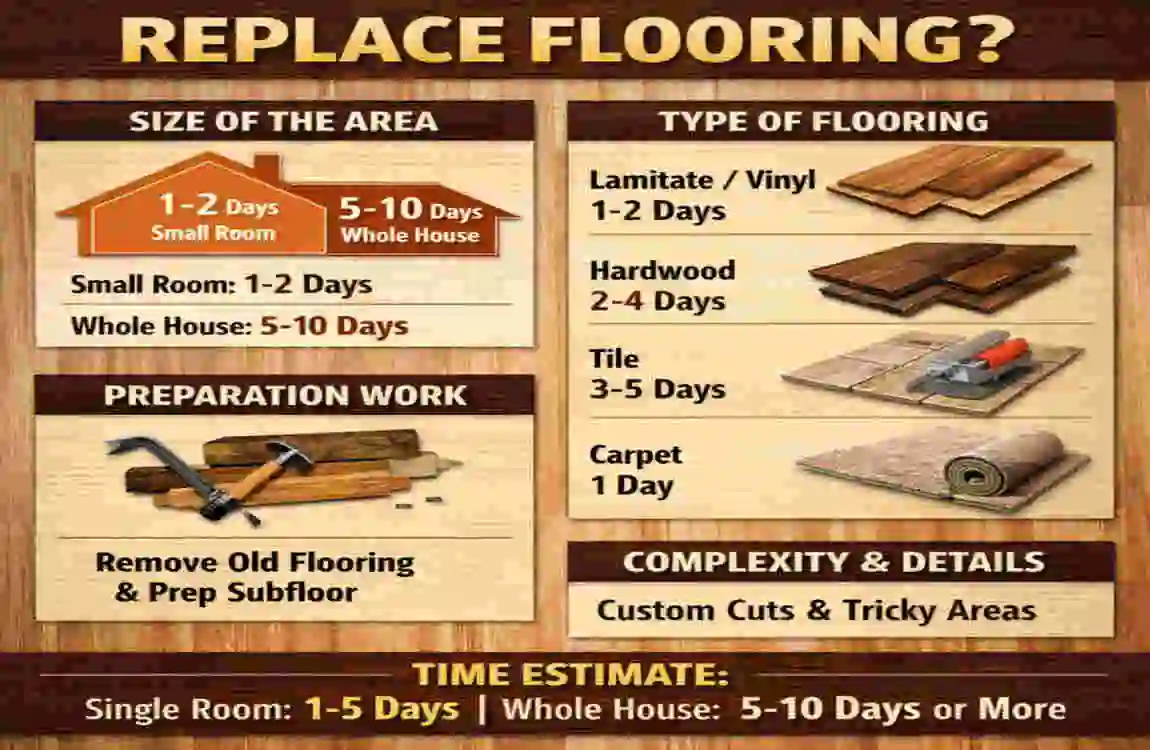 How Long Does It Take to Replace Flooring in Your House