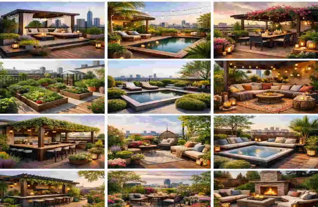 roof terrace garden design