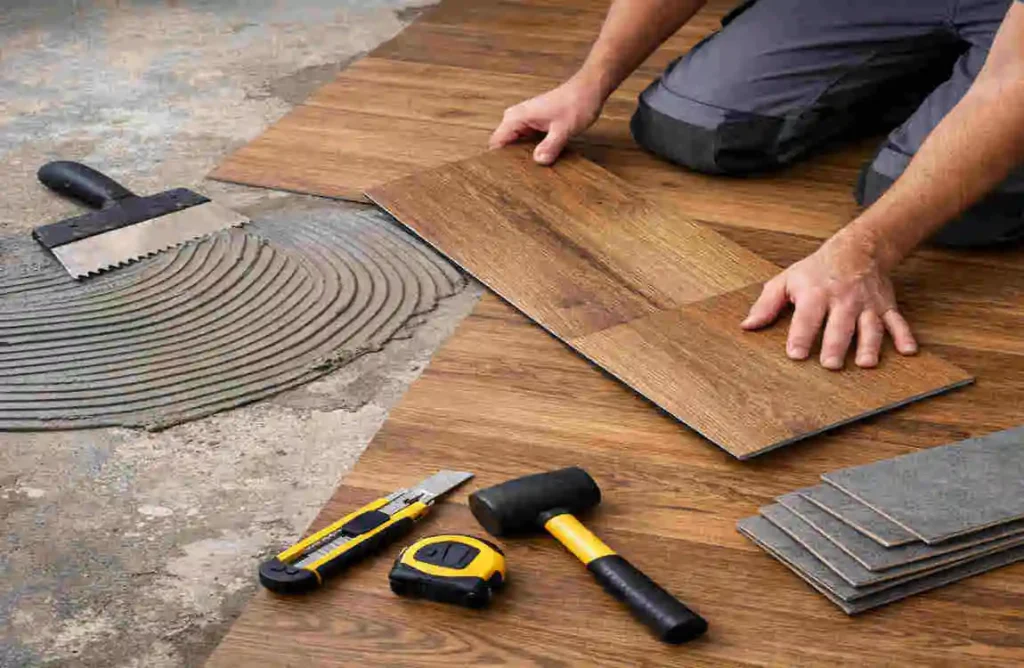 can you put vinyl flooring over concrete