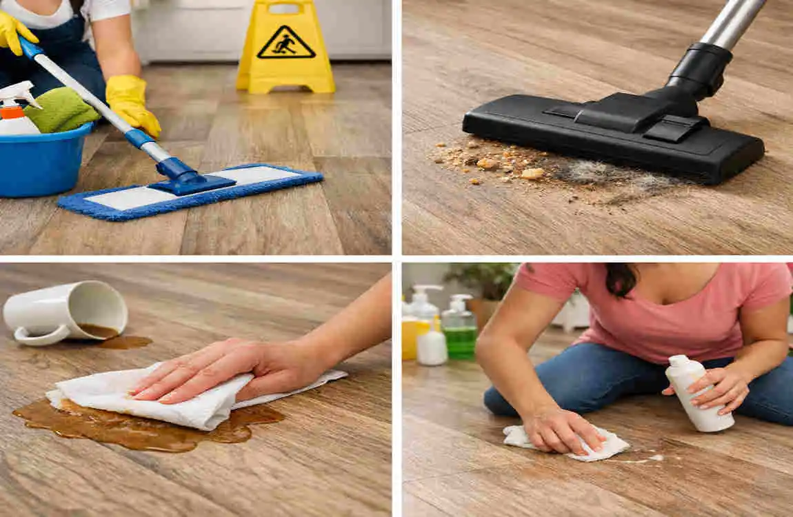 what causes vinyl flooring to separate