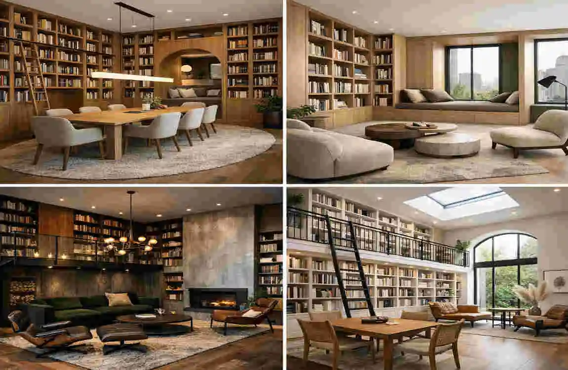 Room by Room Library Interior Design