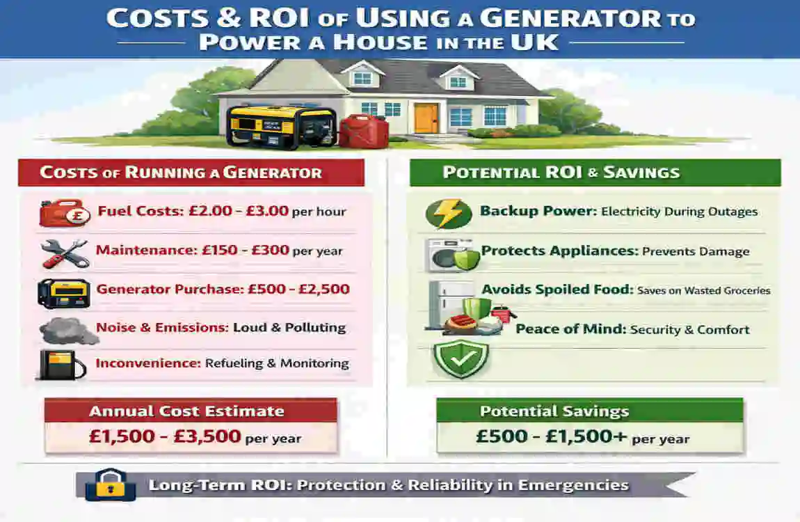 how to use a generator to power your house uk