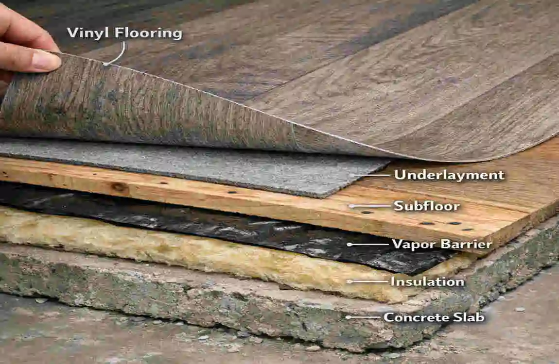 What Lies Under Vinyl Flooring
