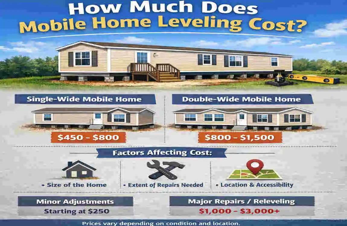 how often should a mobile home be leveled