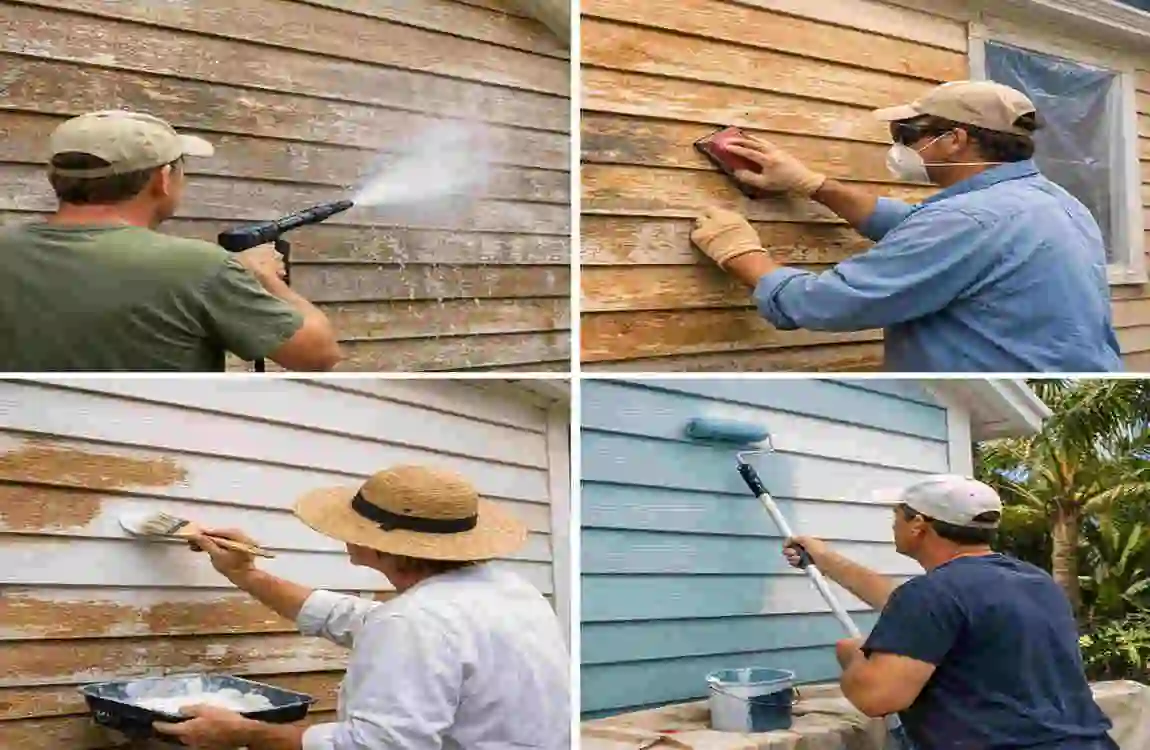 how to paint wood siding on house in florida