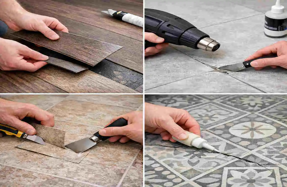 what causes vinyl flooring to separate